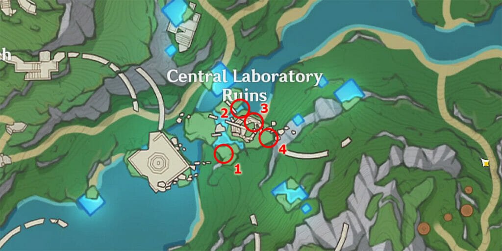 All the Central Laboratory Ruins Seelie Locations