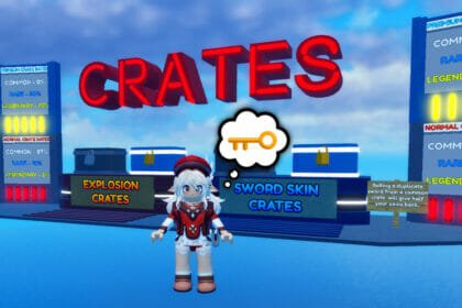 Standing By Crates to Find Out What Is a Case Key in Blade Ball Roblox