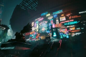 CD Projekt Red neon lights Phantom Liberty Night City