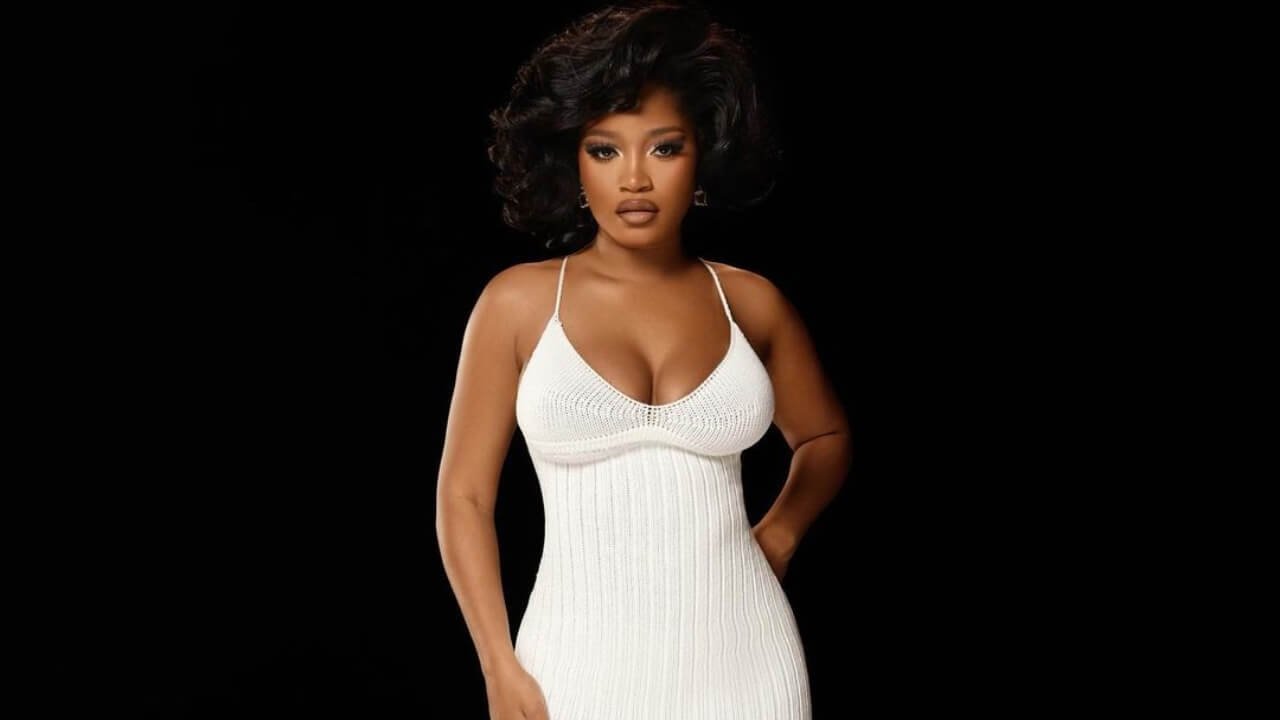 Keke Palmer wears white dress for photo shoot ahead of Memorial Day