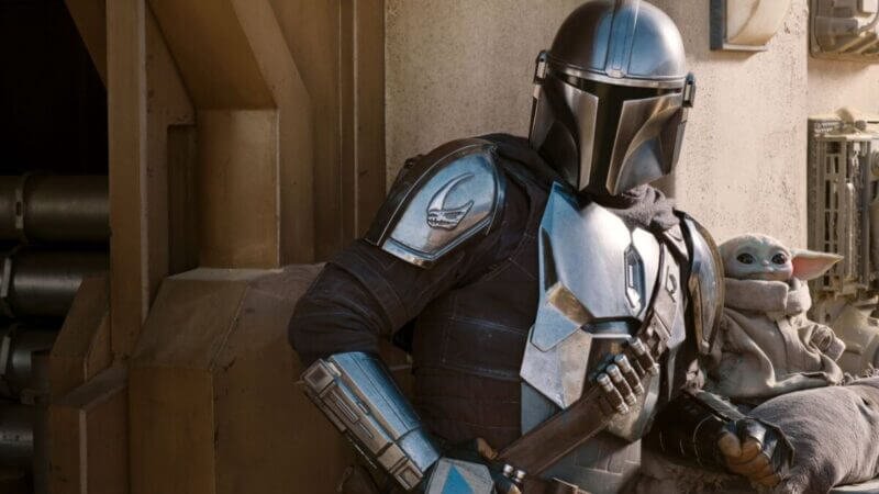 A shot from The Mandalorian on Disney Plus